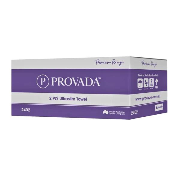 PROVADA Premium 2ply Ultraslim Towel 24cm x 23.5cm