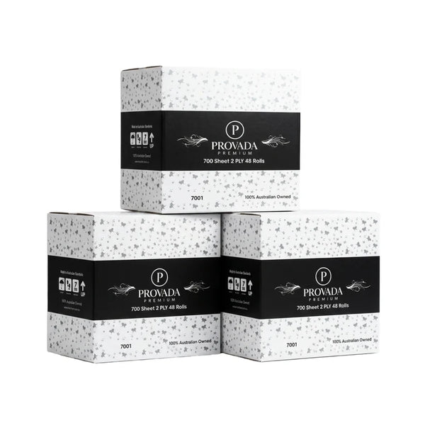 PROVADA Premium Toilet Rolls 700 Sheets 2 ply 48 Rolls
