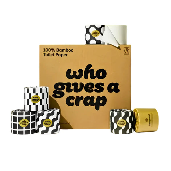 Who Gives a Crap 100% Bamboo Toilet Paper 3Ply 24 & 48 Rolls