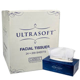 Caprice Ultrasoft Facial Tissues 2Ply 200 Sheets x 24 Boxes